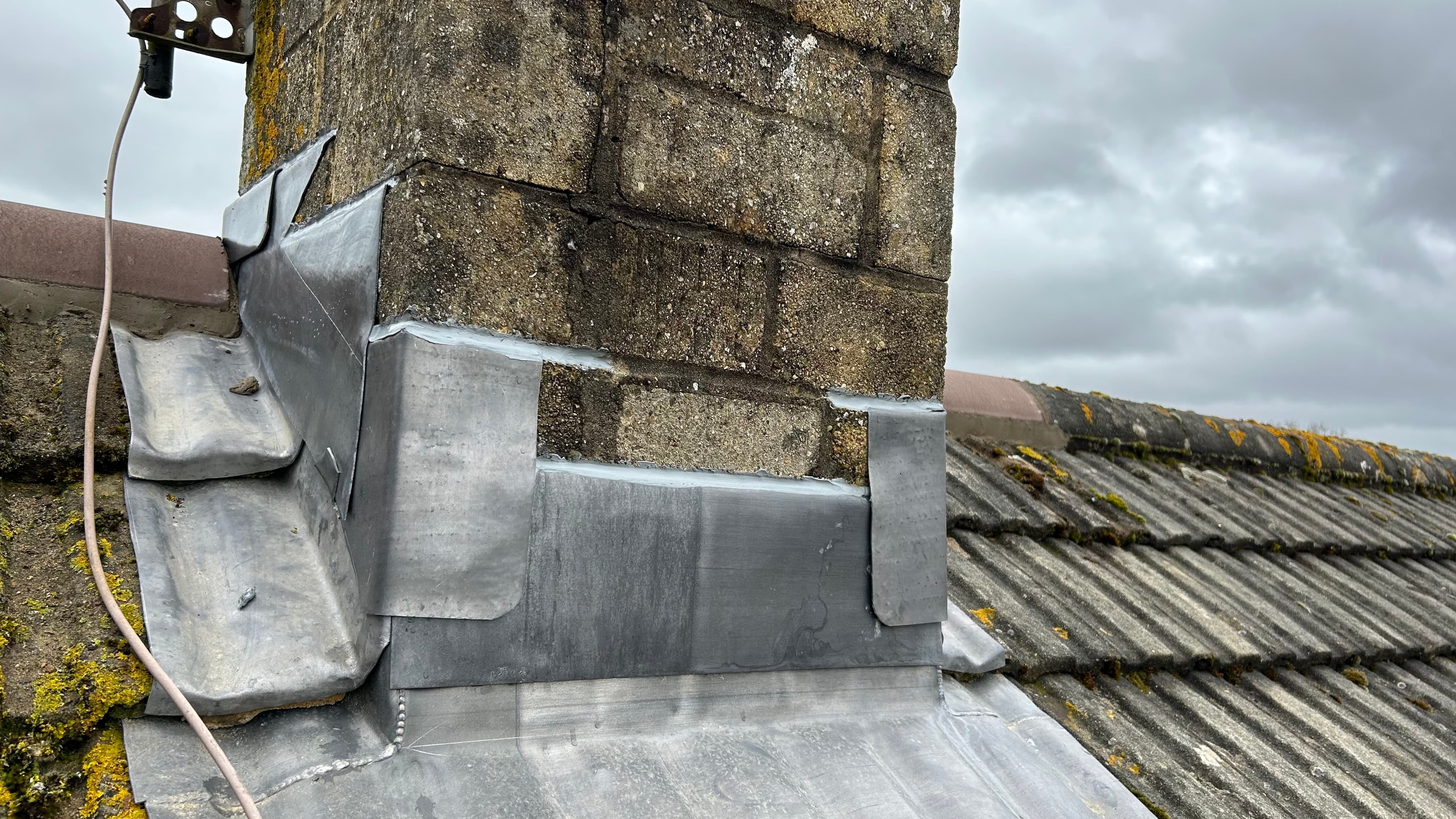Traditional leadwork and flashing detail